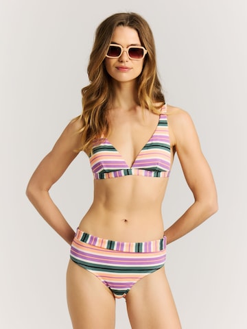 PROTEST Triangel Bikinitop 'MIXChub' in Lila: voorkant