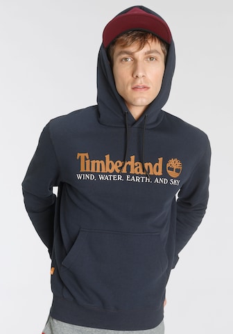 TIMBERLAND Mikina – modrá: přední strana