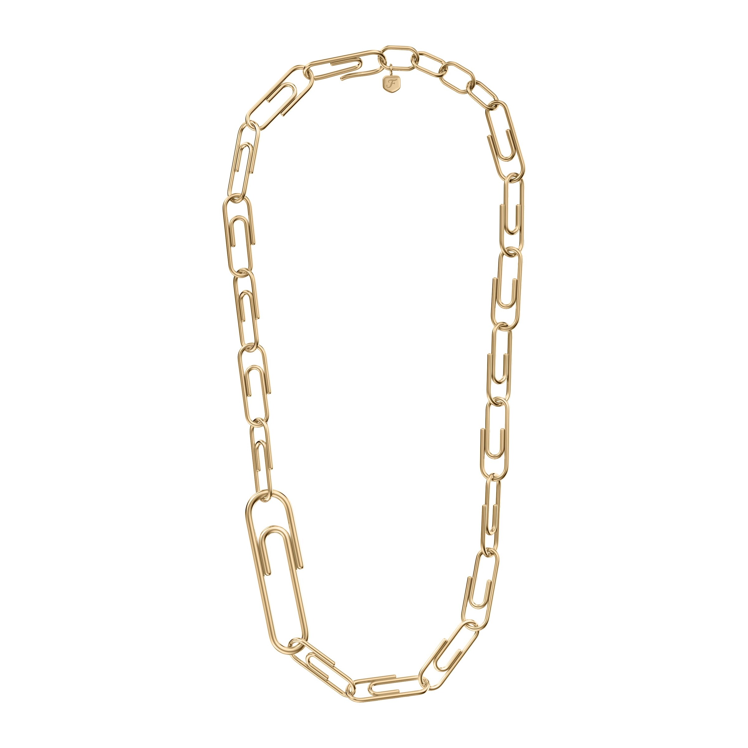 FOSSIL Necklace in Gold: front