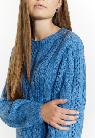 MYMO - Pullover 'Blonda' em azul