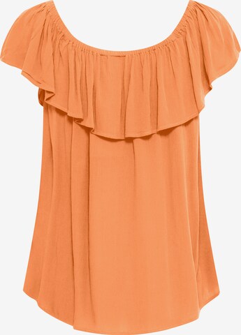 ICHI Blus 'Marrakech' i orange