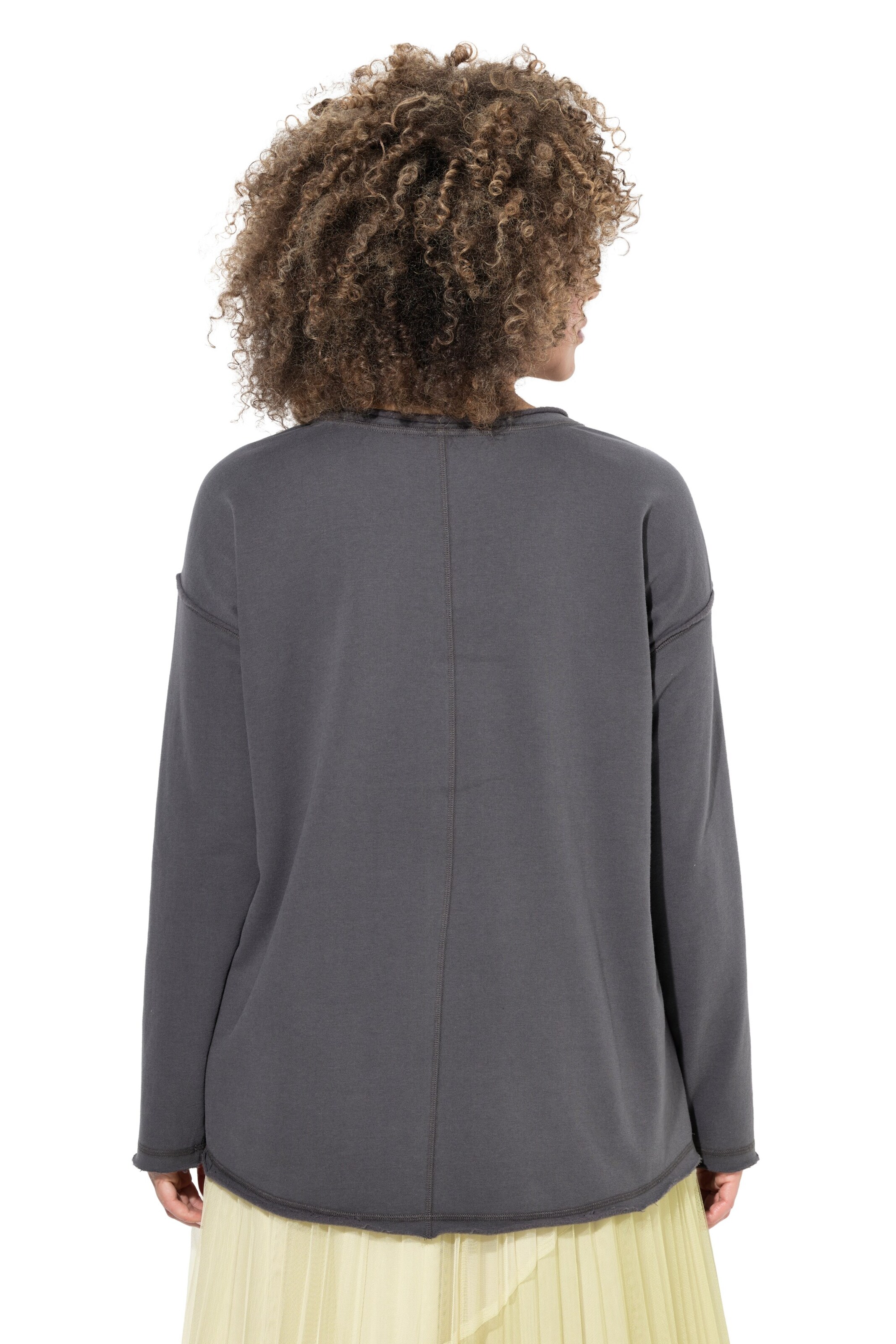 Ulla Popken Sweatshirt in Grijs