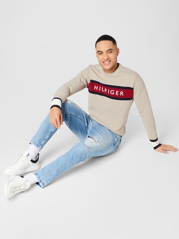 TOMMY HILFIGER Pullover in Grau