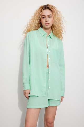 Envii Blouse 'Diamond' in Groen: voorkant