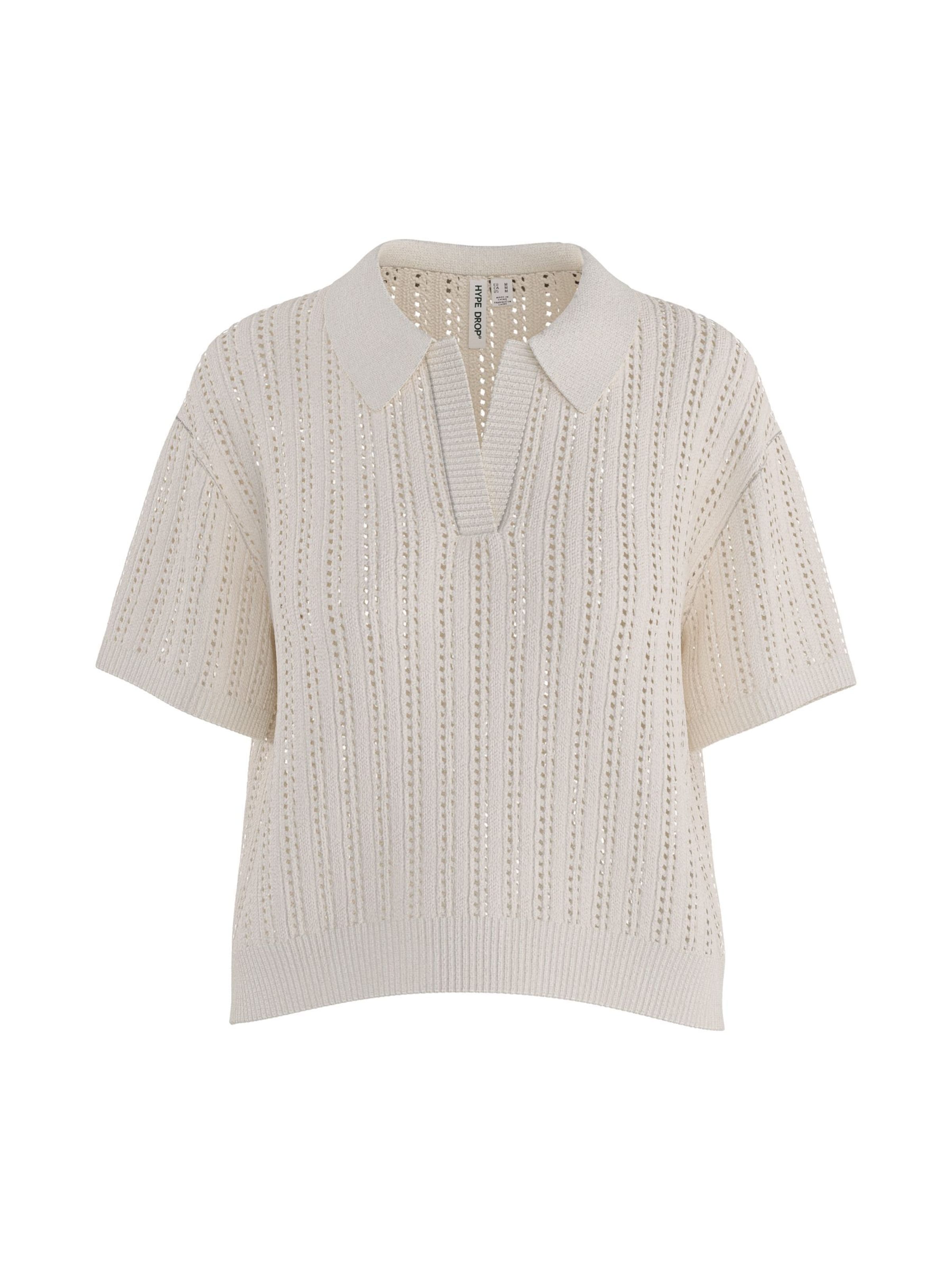 HYPEDROP - Jersey 'Tova' en blanco: frente