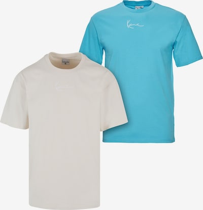 Karl Kani Koszulka w kolorze jasnoniebieski / jasnoszary / białym, Podgląd produktu