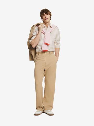 ESPRIT Regular Broek in Beige