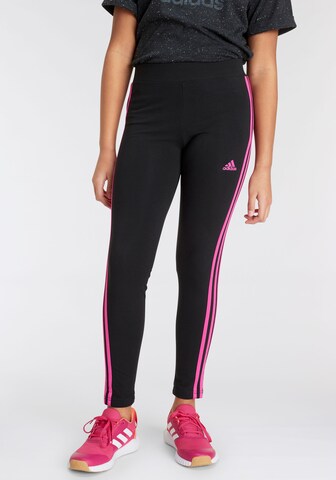 ADIDAS SPORTSWEAR Skinny Sports trousers 'Essentials' in Black: front