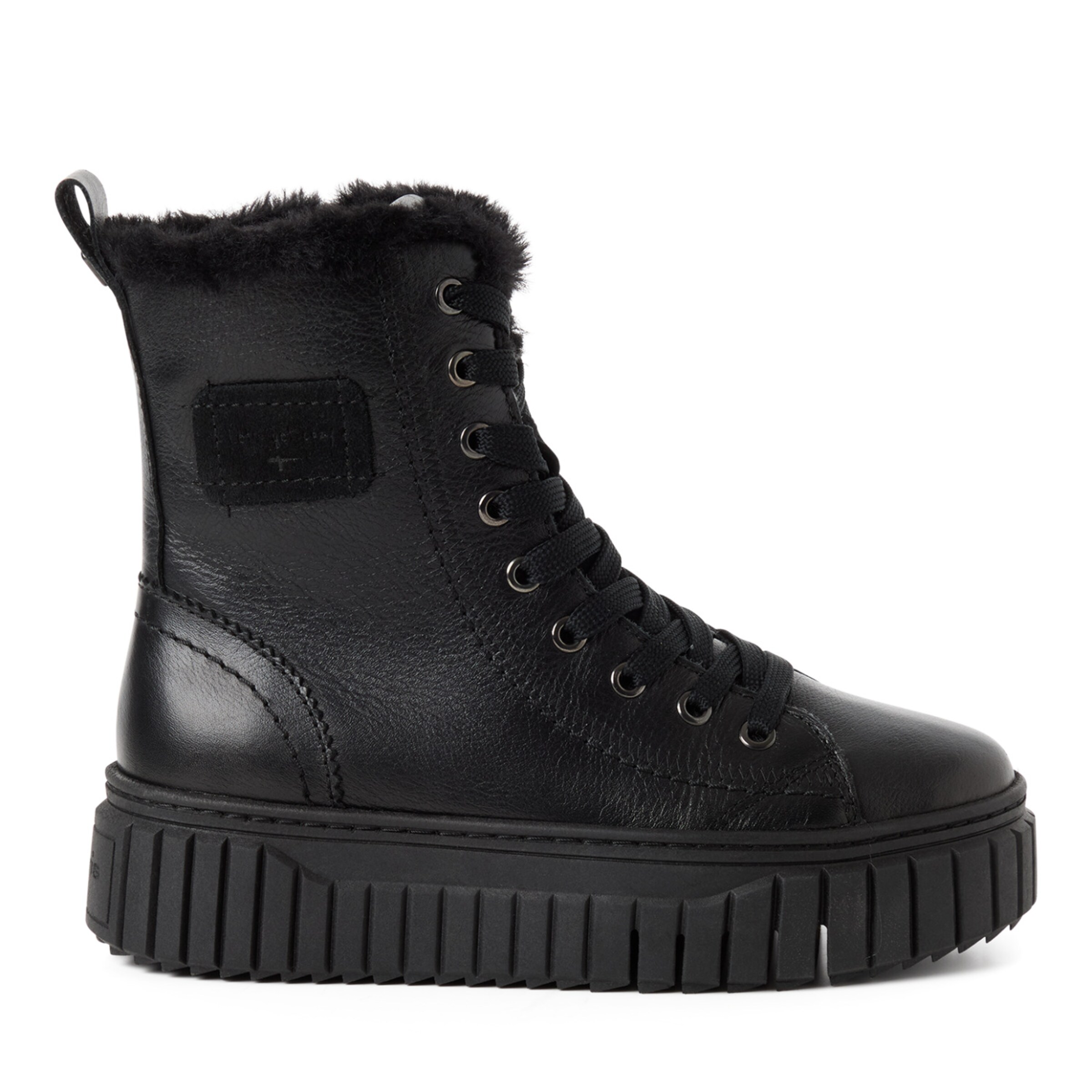 Stivaletto stringato di Tamaris in nero