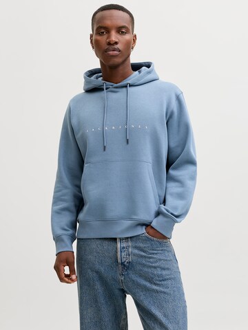 Sweat-shirt 'JJESTAR' JACK & JONES en bleu : devant