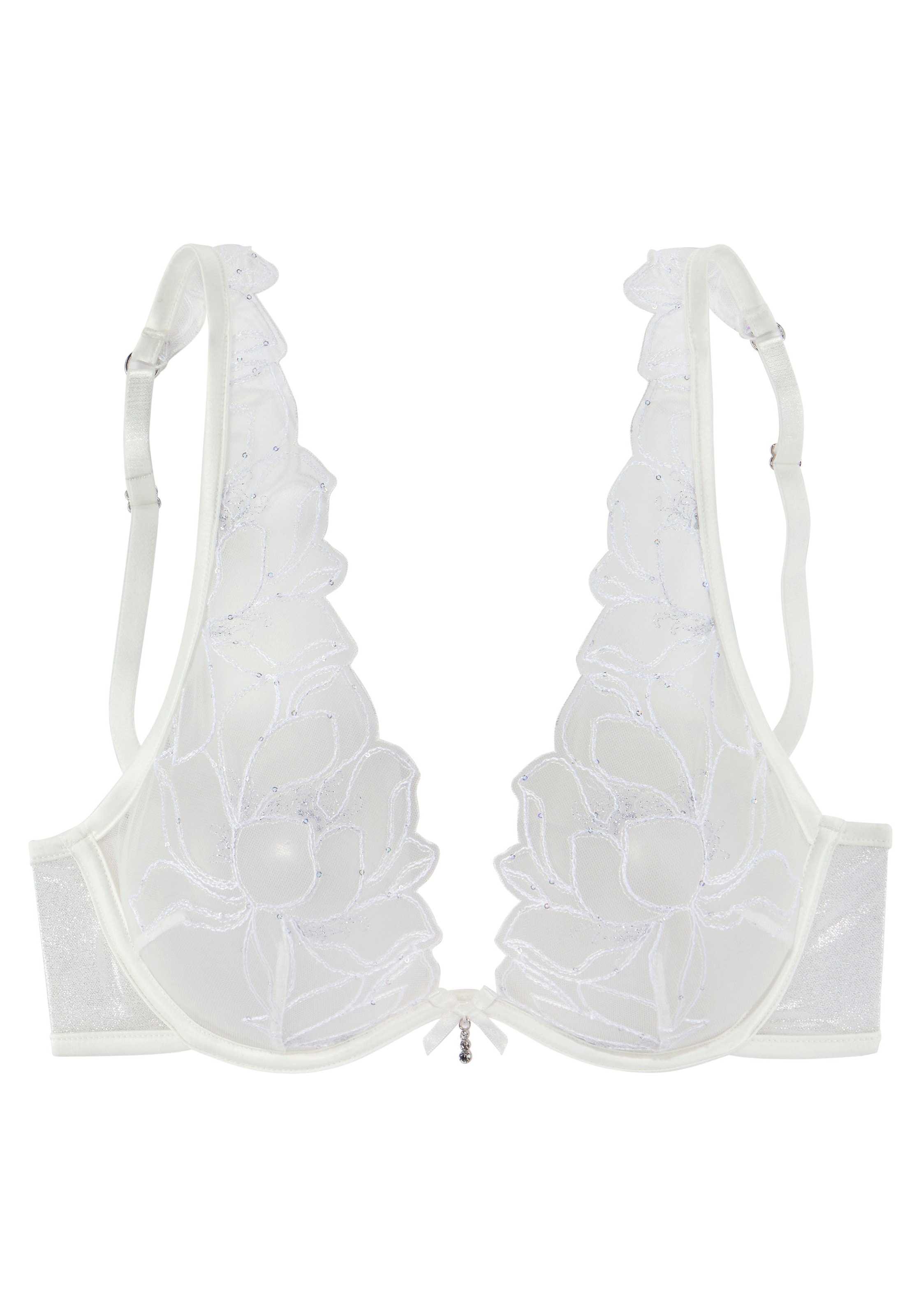 LASCANA T-shirt Podprsenka – bílá: přední strana