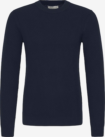 Casual Friday Strickpullover ' CFIsaksson ' in Blau: Vorderseite