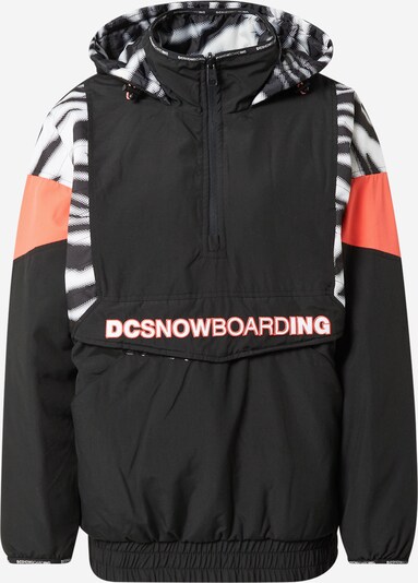 DC Shoes Sportjas in de kleur Koraal / Zwart / Wit, Productweergave
