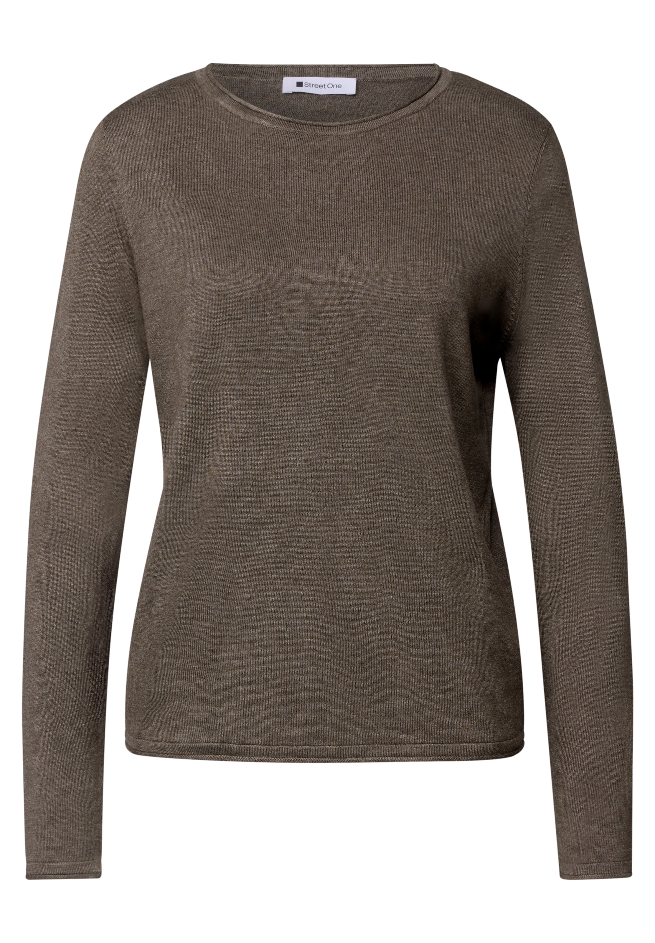 STREET ONE Sweater in XS in mottled brown, Item view