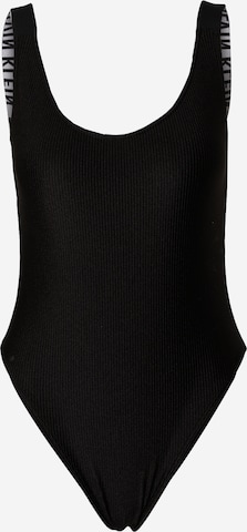Costum de baie întreg de la Calvin Klein Swimwear pe negru: față