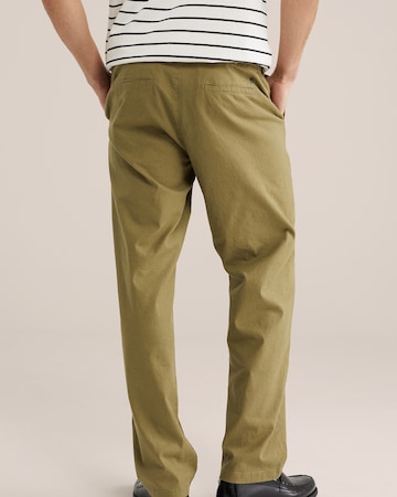 WE Fashion tavaline Chino-püksid, värv roheline