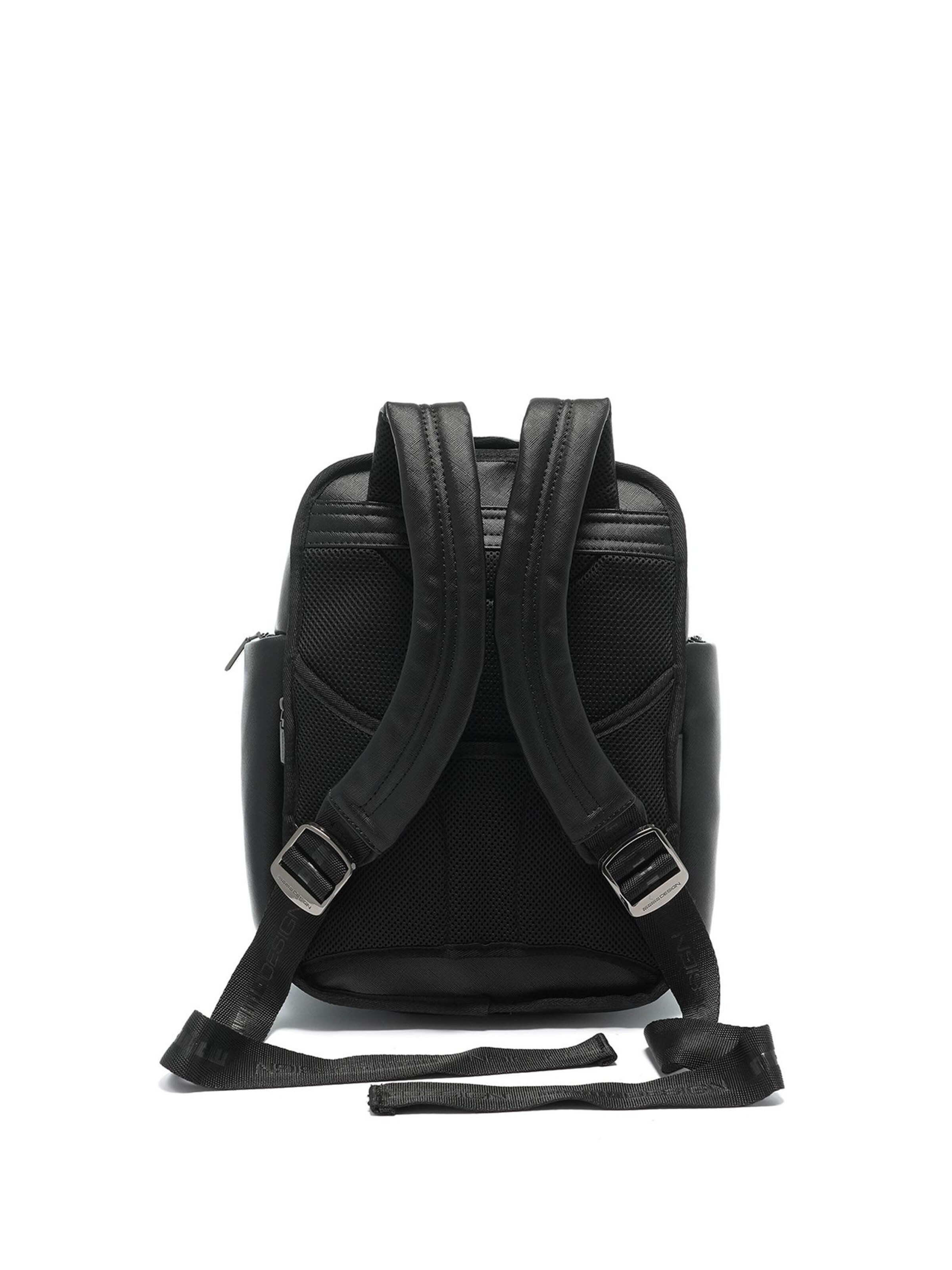 Zaino 'Zaino Momo Design poliestere con zip e tasche organizzate 36x37x21 cm' di Momo Design in nero