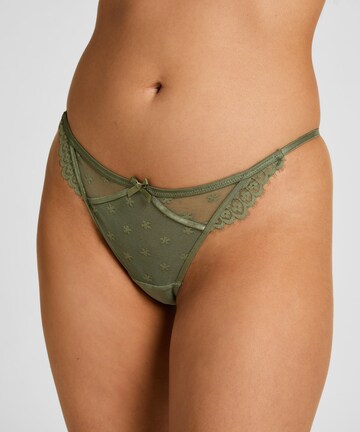 Hunkemöller String 'Valora' in Grün: Vorderseite