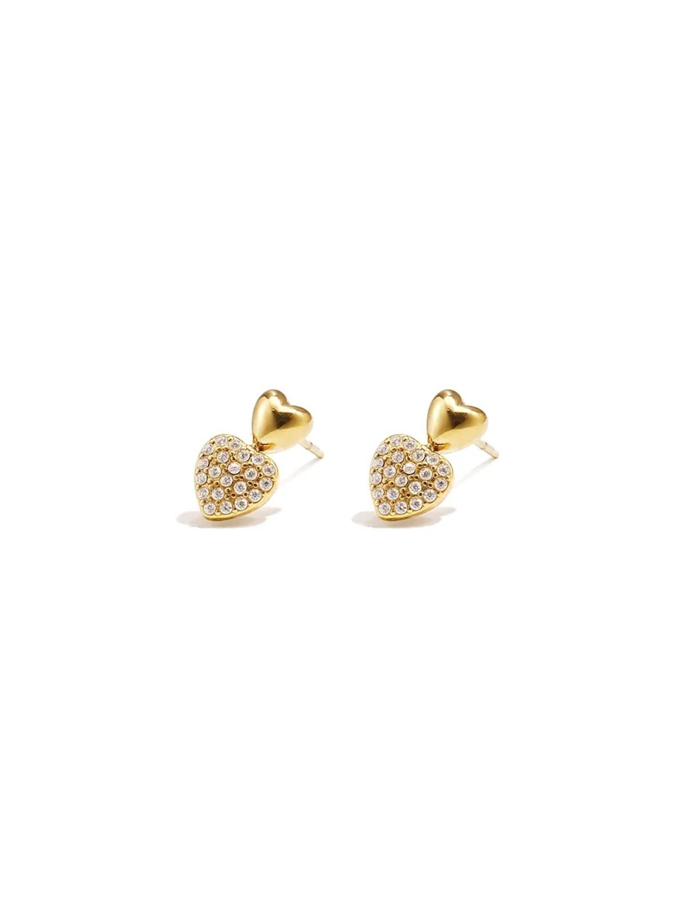 Cala Rose Earrings 'VALESSA' in Gold: front