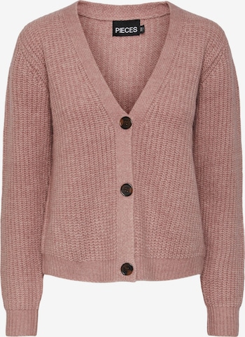 PIECES Strickjacke 'NANNA' in Pink: predná strana