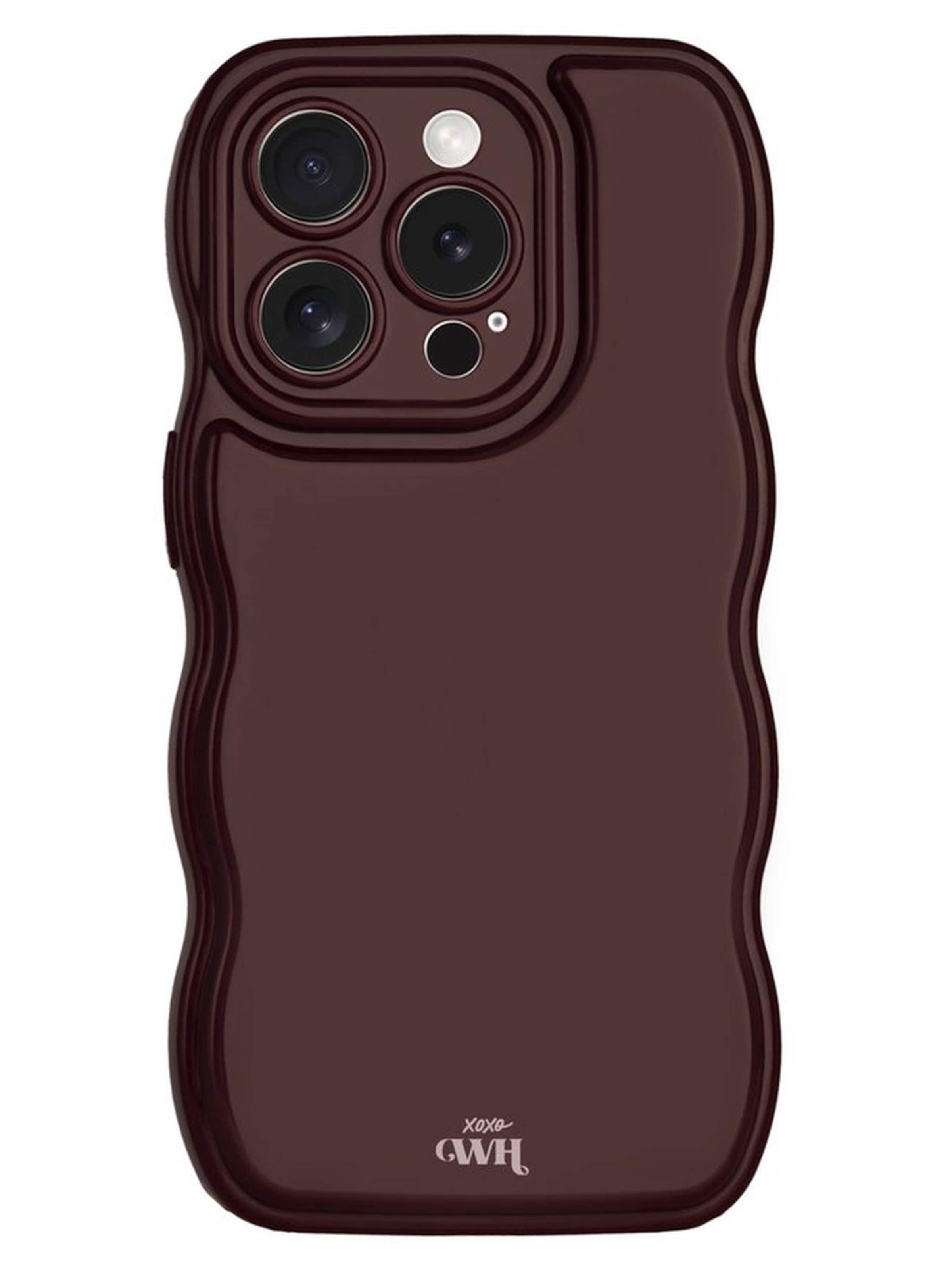 xoxoWildhearts Smartphonehoesje 'Glossy Wavy' in Rood: voorkant