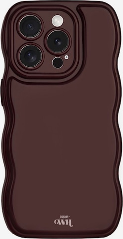 Protection pour smartphone 'Glossy Wavy' xoxoWildhearts en rouge : devant