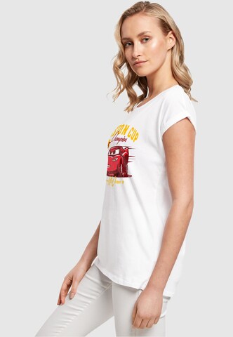 ABSOLUTE CULT T-Shirt 'Cars - Piston Cup Champion' in Weiß