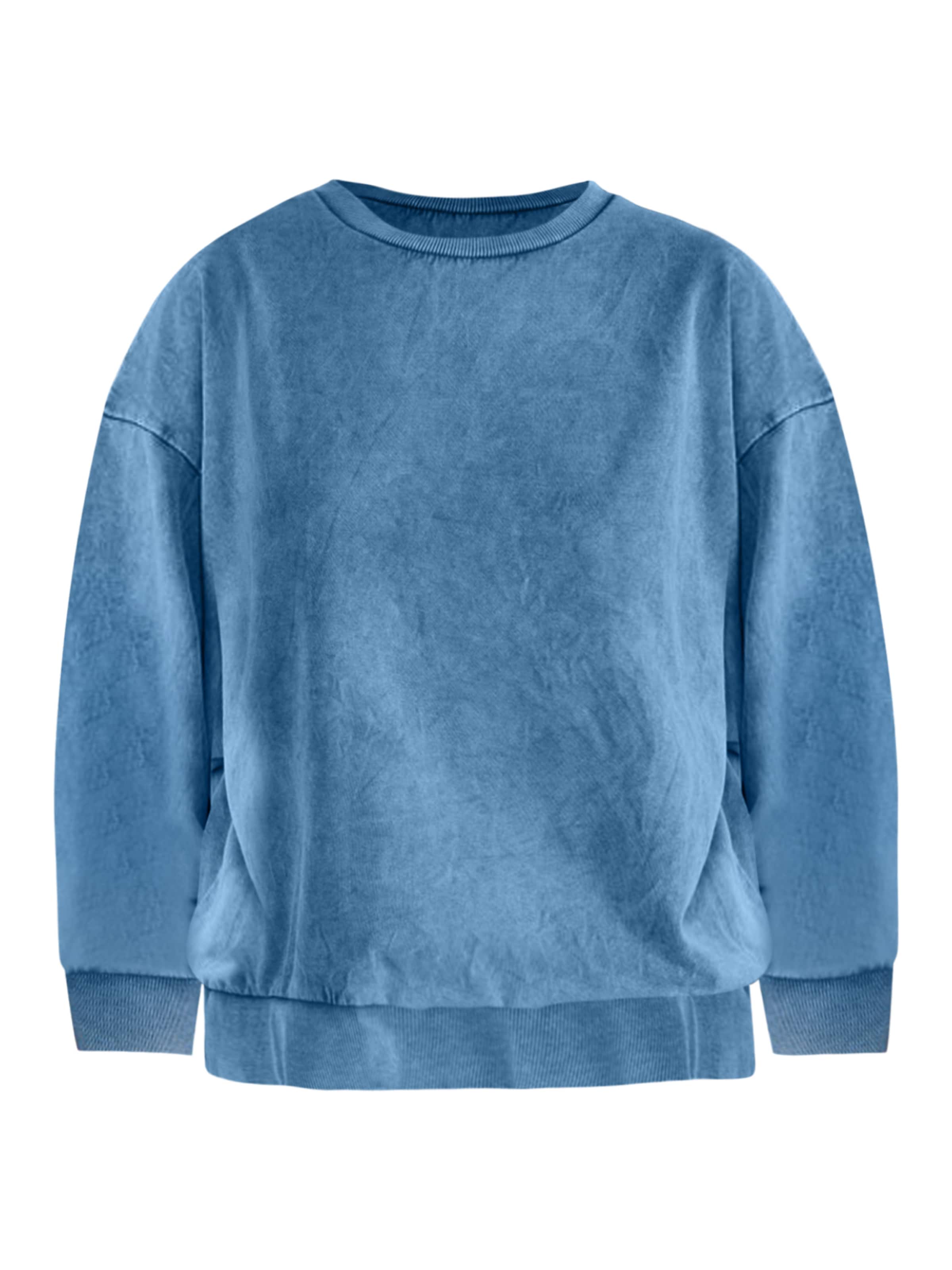 No Matter What Sweatshirt in Blauw: voorkant