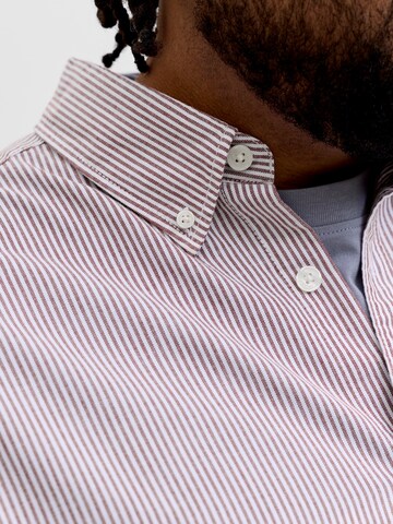 Jack & Jones Plus Regularny krój Koszula 'JORNORREBRO' w kolorze czerwony