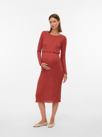MAMALICIOUS Dress 'MLZENIA JUNE' in Red: front