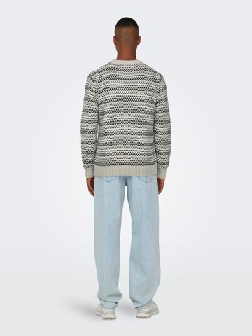 Only & Sons Trui 'ONSMusa' in Grijs
