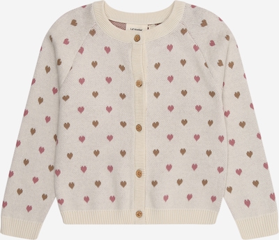 Lil'Atelier Kardigan 'NMFSARAN' u roza / vuneno bijela, Pregled proizvoda