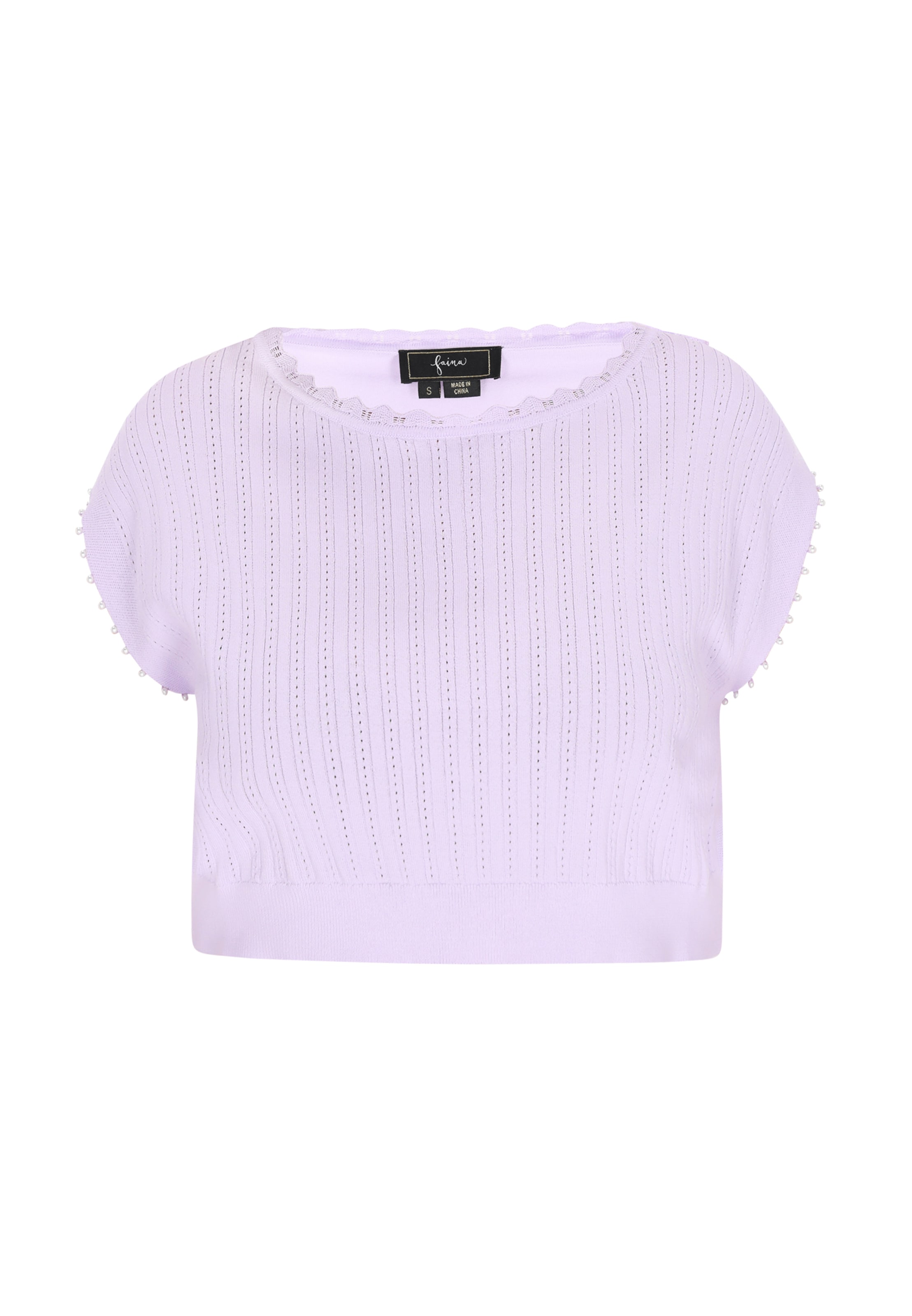 purpurinė faina Megzta palaidinė be rankovių: priekis