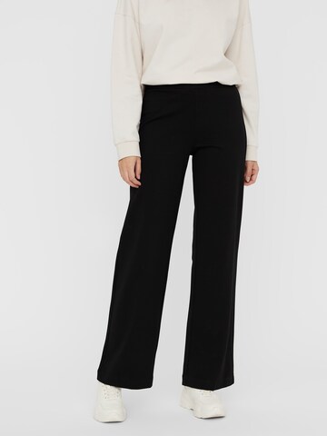 VERO MODA Wide leg Broek 'KAMMIE' in Zwart: voorkant