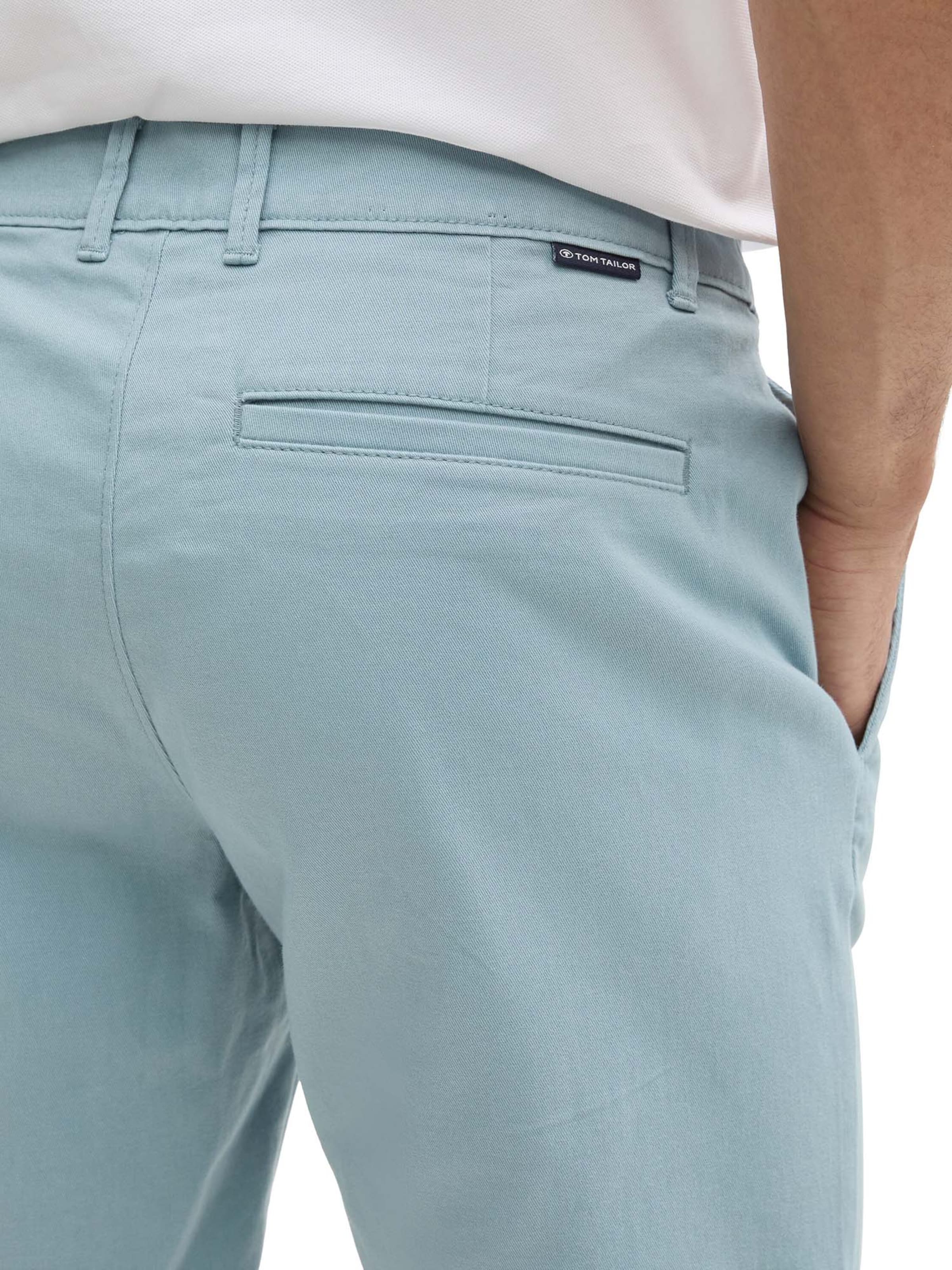 TOM TAILOR Slimfit Lærredsbukser i blå