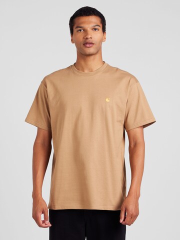 Tricou 'Chase' de la Carhartt WIP pe maro: față