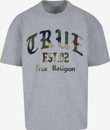 True Religion Shirt 'Forest Camo' in Grijs: voorkant