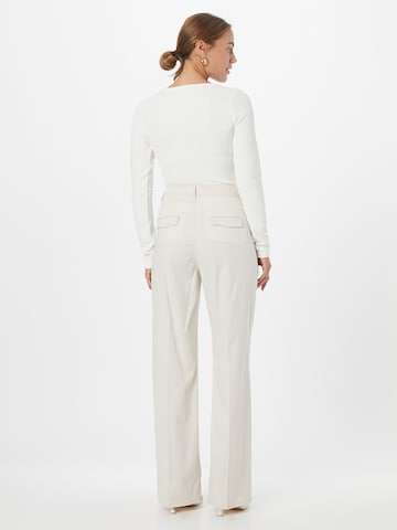 BRAX Wide leg Pleat-Front Pants 'Maine' in Beige