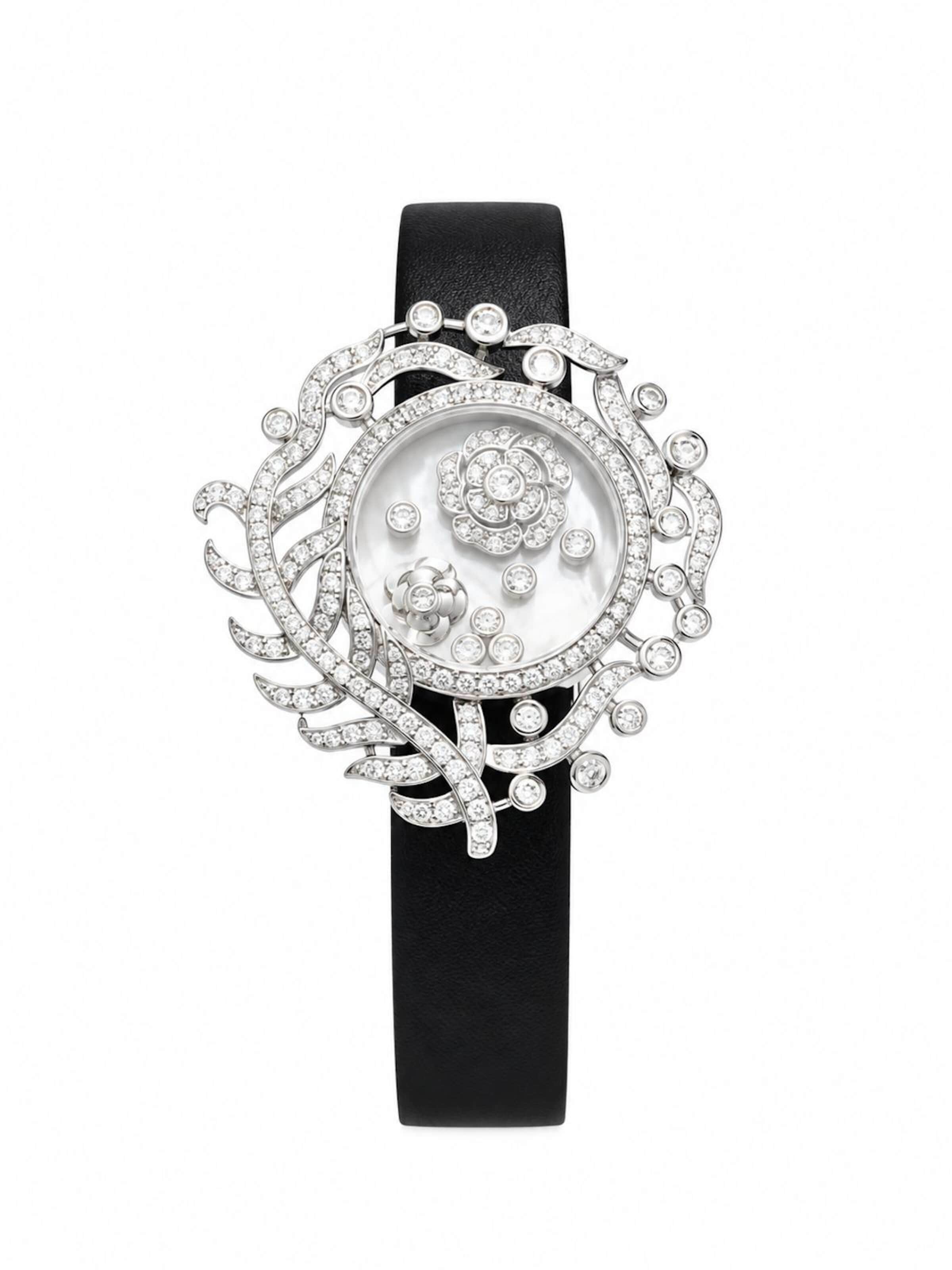 LanLivia - Pulsera 'Camellia' en negro