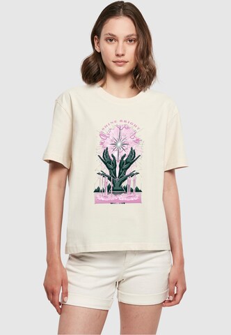 Maglietta 'Shine Bright' di Mister Tee in bianco: frontale