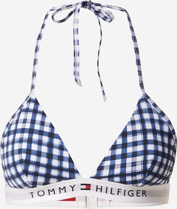 Tommy Hilfiger Underwear - Triángulo Top de bikini en azul: frente