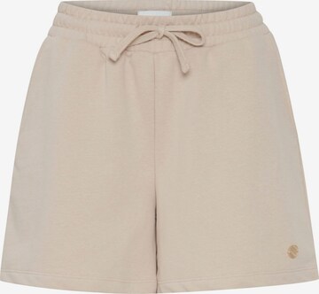 Oxmo Regular Sweatshorts 'Safri' in Beige: predná strana