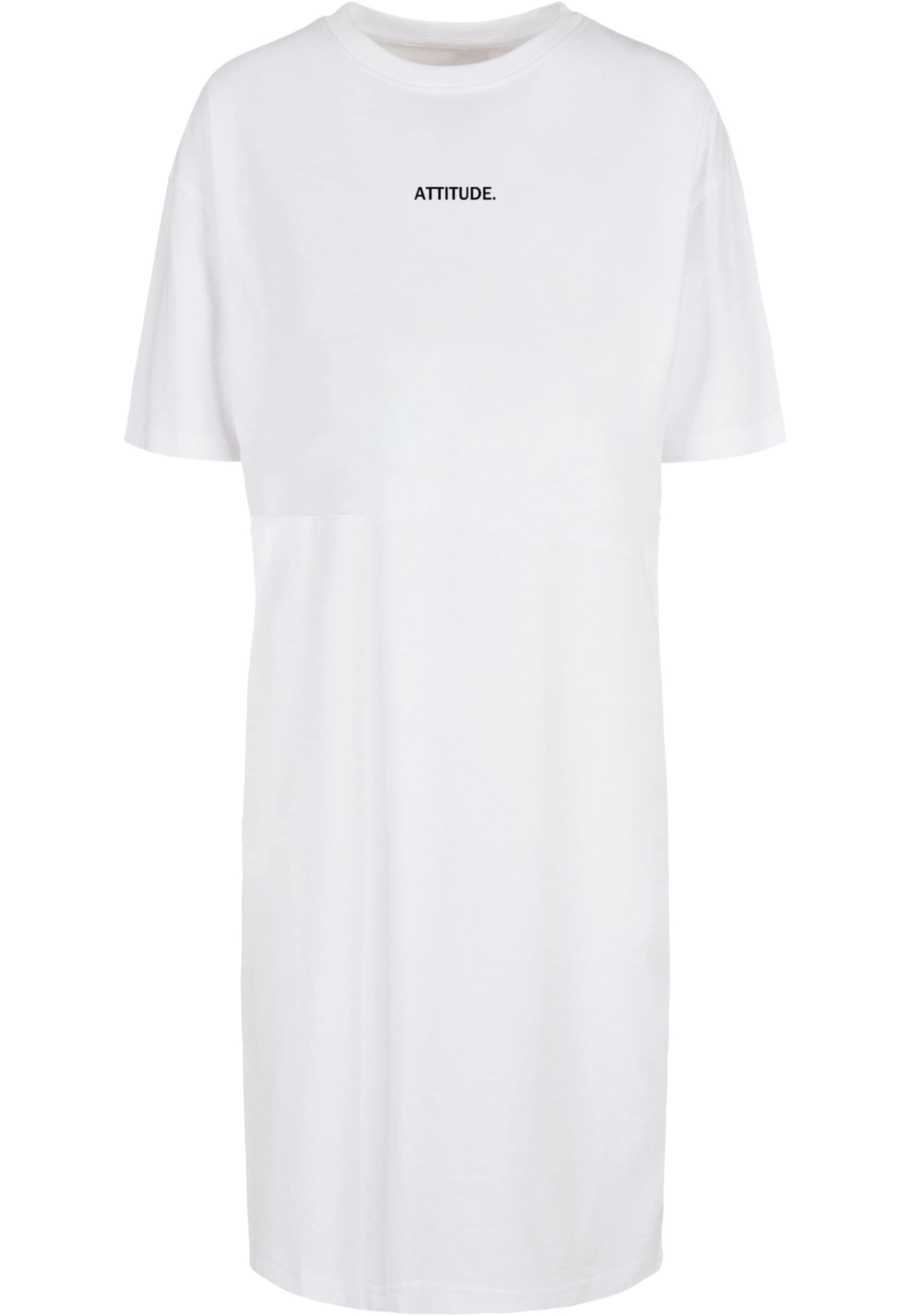 Merchcode Dress 'Attitude' in White: front
