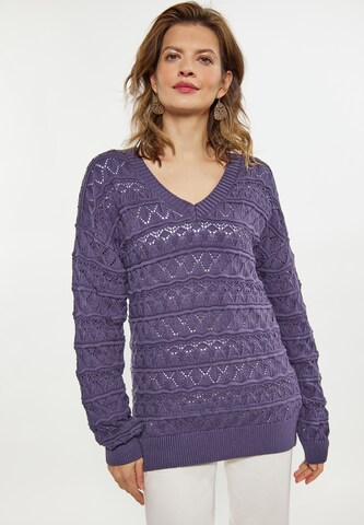 usha FESTIVAL Pullover in Lila: predná strana