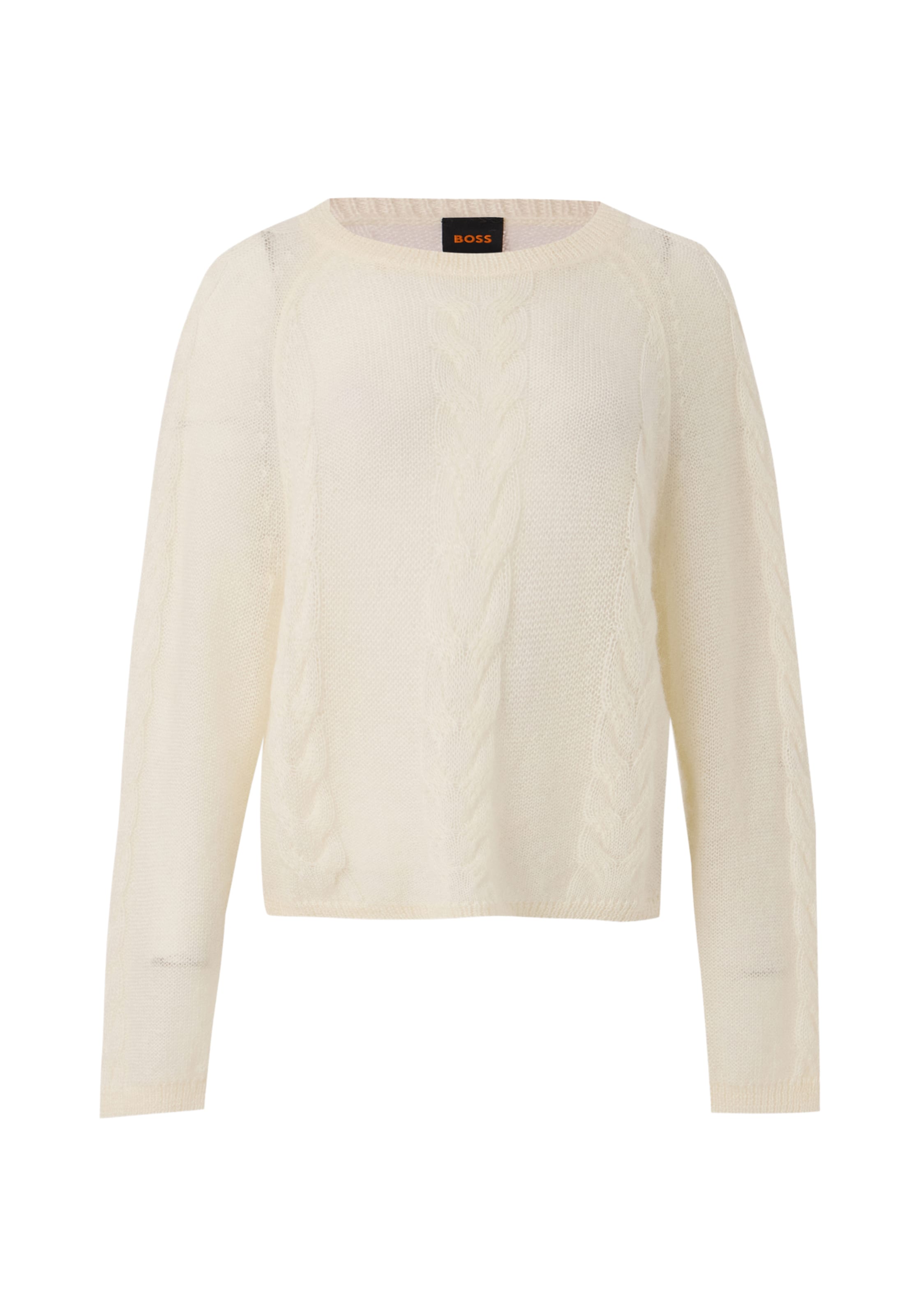 BOSS Sweater 'C_Fypera' in White: front