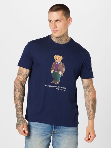 Polo Ralph Lauren T-shirt i blå: framsida