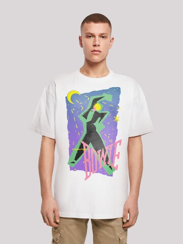 F4NT4STIC Shirt 'David Bowie  ' in Wit: voorkant