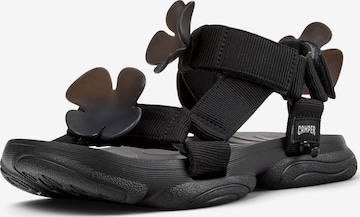 CAMPER Sandalen met riem 'Karst' in Zwart: voorkant