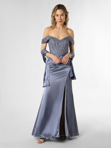 Unique Abendkleid in Blau: predná strana