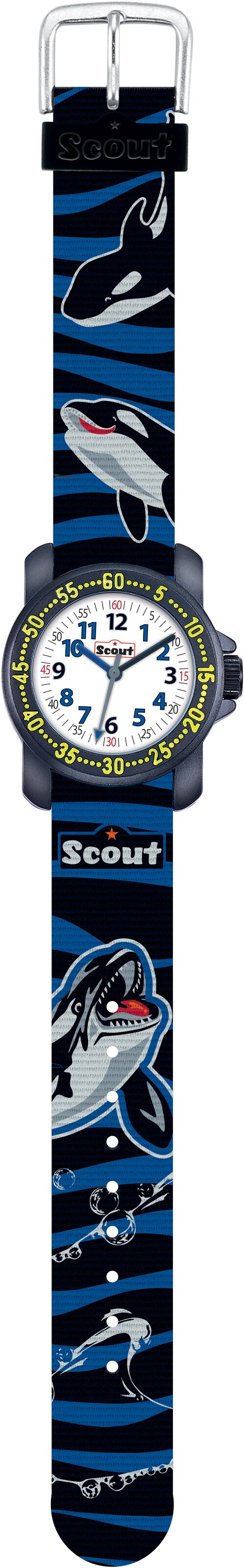 SCOUT Uhr in Schwarz: Vorderseite